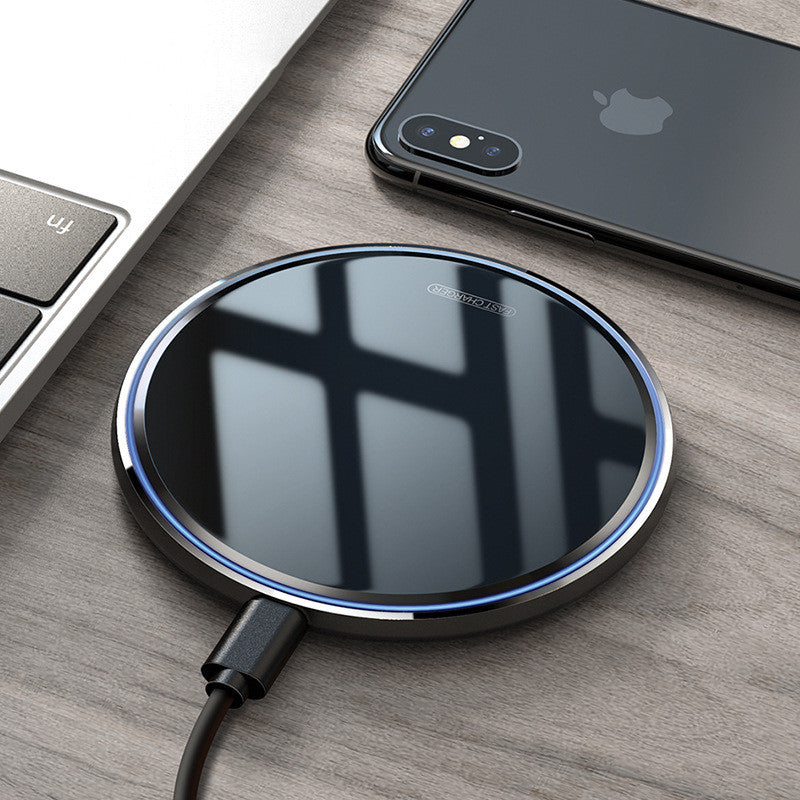 Cross-Border 10W Mirror Wireless Charger Fast Charge - Premium 0 from Eretailer365.com - Just $17.06! Shop now at Eretailer365.com