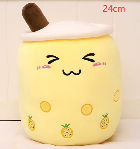 Cute Fruit Drink Plush Stuffed Soft Strawberry Milk Tea Plush Boba Tea Cup Toy Bubble Tea Pillow Cushion Kids Gift - Premium Toys & Hobbies from Eretailer365.com - Just $5.40! Shop now at Eretailer365.com