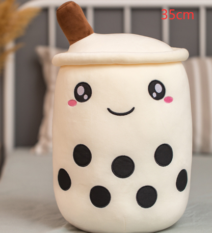 Cute Fruit Drink Plush Stuffed Soft Strawberry Milk Tea Plush Boba Tea Cup Toy Bubble Tea Pillow Cushion Kids Gift - Premium Toys & Hobbies from Eretailer365.com - Just $5.40! Shop now at Eretailer365.com