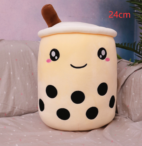 Cute Fruit Drink Plush Stuffed Soft Strawberry Milk Tea Plush Boba Tea Cup Toy Bubble Tea Pillow Cushion Kids Gift - Premium Toys & Hobbies from Eretailer365.com - Just $5.40! Shop now at Eretailer365.com