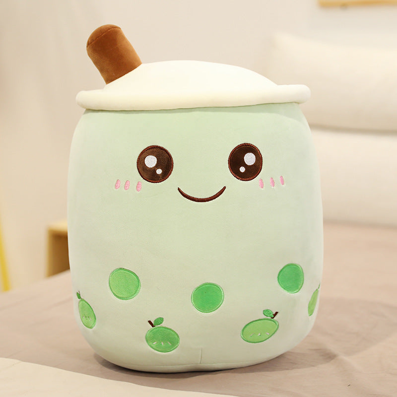 Cute Fruit Drink Plush Stuffed Soft Strawberry Milk Tea Plush Boba Tea Cup Toy Bubble Tea Pillow Cushion Kids Gift - Premium Toys & Hobbies from Eretailer365.com - Just $5.40! Shop now at Eretailer365.com