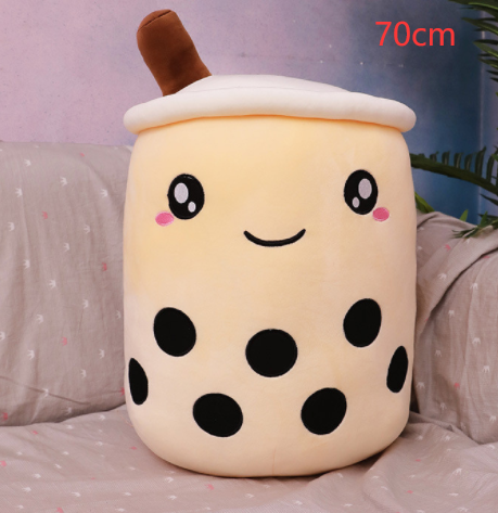 Cute Fruit Drink Plush Stuffed Soft Strawberry Milk Tea Plush Boba Tea Cup Toy Bubble Tea Pillow Cushion Kids Gift - Premium Toys & Hobbies from Eretailer365.com - Just $5.40! Shop now at Eretailer365.com