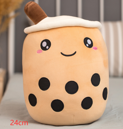 Cute Fruit Drink Plush Stuffed Soft Strawberry Milk Tea Plush Boba Tea Cup Toy Bubble Tea Pillow Cushion Kids Gift - Premium Toys & Hobbies from Eretailer365.com - Just $5.40! Shop now at Eretailer365.com