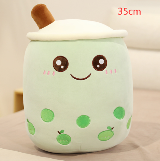 Cute Fruit Drink Plush Stuffed Soft Strawberry Milk Tea Plush Boba Tea Cup Toy Bubble Tea Pillow Cushion Kids Gift - Premium Toys & Hobbies from Eretailer365.com - Just $5.40! Shop now at Eretailer365.com