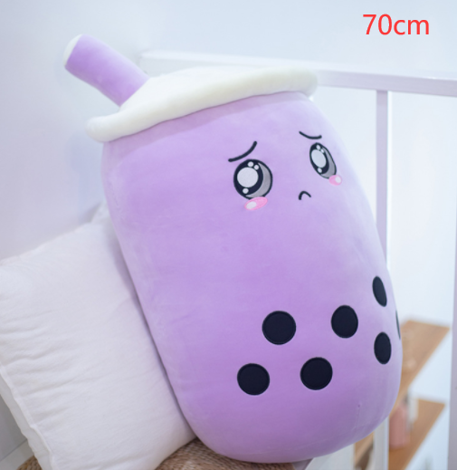 Cute Fruit Drink Plush Stuffed Soft Strawberry Milk Tea Plush Boba Tea Cup Toy Bubble Tea Pillow Cushion Kids Gift - Premium Toys & Hobbies from Eretailer365.com - Just $5.40! Shop now at Eretailer365.com