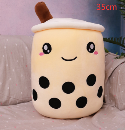 Cute Fruit Drink Plush Stuffed Soft Strawberry Milk Tea Plush Boba Tea Cup Toy Bubble Tea Pillow Cushion Kids Gift - Premium Toys & Hobbies from Eretailer365.com - Just $5.40! Shop now at Eretailer365.com