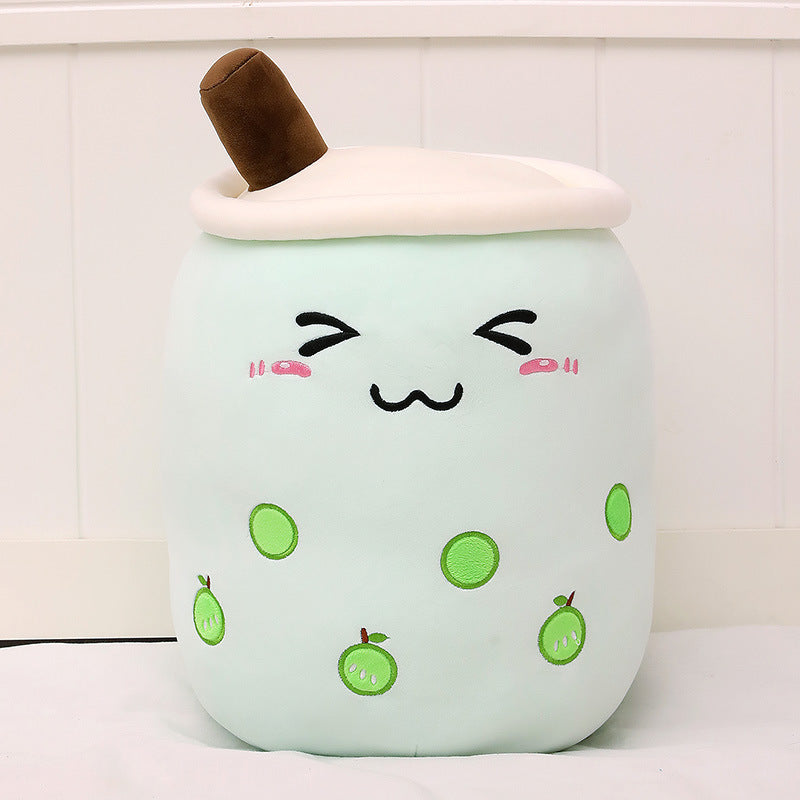 Cute Fruit Drink Plush Stuffed Soft Strawberry Milk Tea Plush Boba Tea Cup Toy Bubble Tea Pillow Cushion Kids Gift - Premium Toys & Hobbies from Eretailer365.com - Just $5.40! Shop now at Eretailer365.com