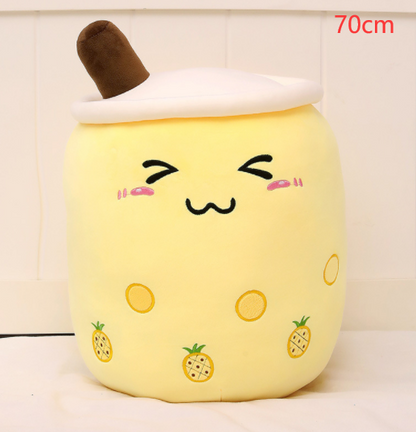 Cute Fruit Drink Plush Stuffed Soft Strawberry Milk Tea Plush Boba Tea Cup Toy Bubble Tea Pillow Cushion Kids Gift - Premium Toys & Hobbies from Eretailer365.com - Just $5.40! Shop now at Eretailer365.com