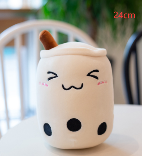 Cute Fruit Drink Plush Stuffed Soft Strawberry Milk Tea Plush Boba Tea Cup Toy Bubble Tea Pillow Cushion Kids Gift - Premium Toys & Hobbies from Eretailer365.com - Just $5.40! Shop now at Eretailer365.com