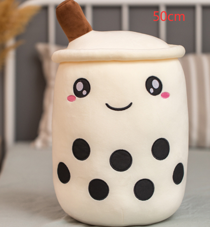 Cute Fruit Drink Plush Stuffed Soft Strawberry Milk Tea Plush Boba Tea Cup Toy Bubble Tea Pillow Cushion Kids Gift - Premium Toys & Hobbies from Eretailer365.com - Just $5.40! Shop now at Eretailer365.com