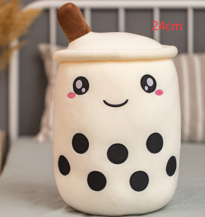 Cute Fruit Drink Plush Stuffed Soft Strawberry Milk Tea Plush Boba Tea Cup Toy Bubble Tea Pillow Cushion Kids Gift - Premium Toys & Hobbies from Eretailer365.com - Just $5.40! Shop now at Eretailer365.com