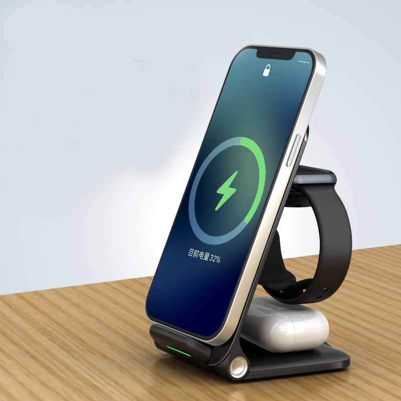 Desktop Vertical Multifunctional Three-in-one Wireless Charger - Premium Toys & Hobbies from Eretailer365.com - Just $47.40! Shop now at Eretailer365.com