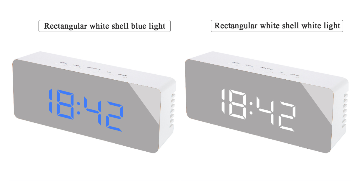 Digital LED multi-function mirror clock - Premium 0 from Eretailer365.com - Just $17.06! Shop now at Eretailer365.com