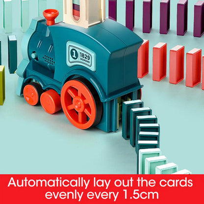 Domino Train Toys Baby Toys Car Puzzle Automatic Release Licensing Electric Building Blocks Train Toy - Premium Toys & Hobbies from Eretailer365.com - Just $3.91! Shop now at Eretailer365.com