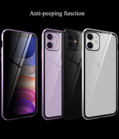 Double-sided glass magnetic king mobile phone case no anti-peep function - Premium Toys & Hobbies from Eretailer365.com - Just $3.00! Shop now at Eretailer365.com