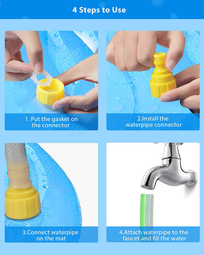 Durable Children's Water Spray Pool Mat Splash Sprinkle Play Pad Mat - Premium Toys & Hobbies from Eretailer365.com - Just $5.26! Shop now at Eretailer365.com