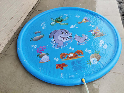 Durable Children's Water Spray Pool Mat Splash Sprinkle Play Pad Mat - Premium Toys & Hobbies from Eretailer365.com - Just $5.26! Shop now at Eretailer365.com