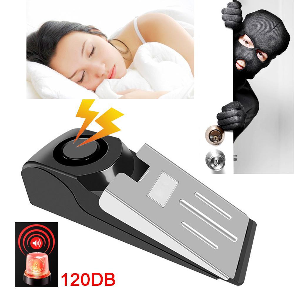 Electronic Burglar Alarm Intelligent Home Security Wedge Door Stop Alarm System Device Hotel Intruder Alert Detection - Premium 0 from Eretailer365.com - Just $9.51! Shop now at Eretailer365.com