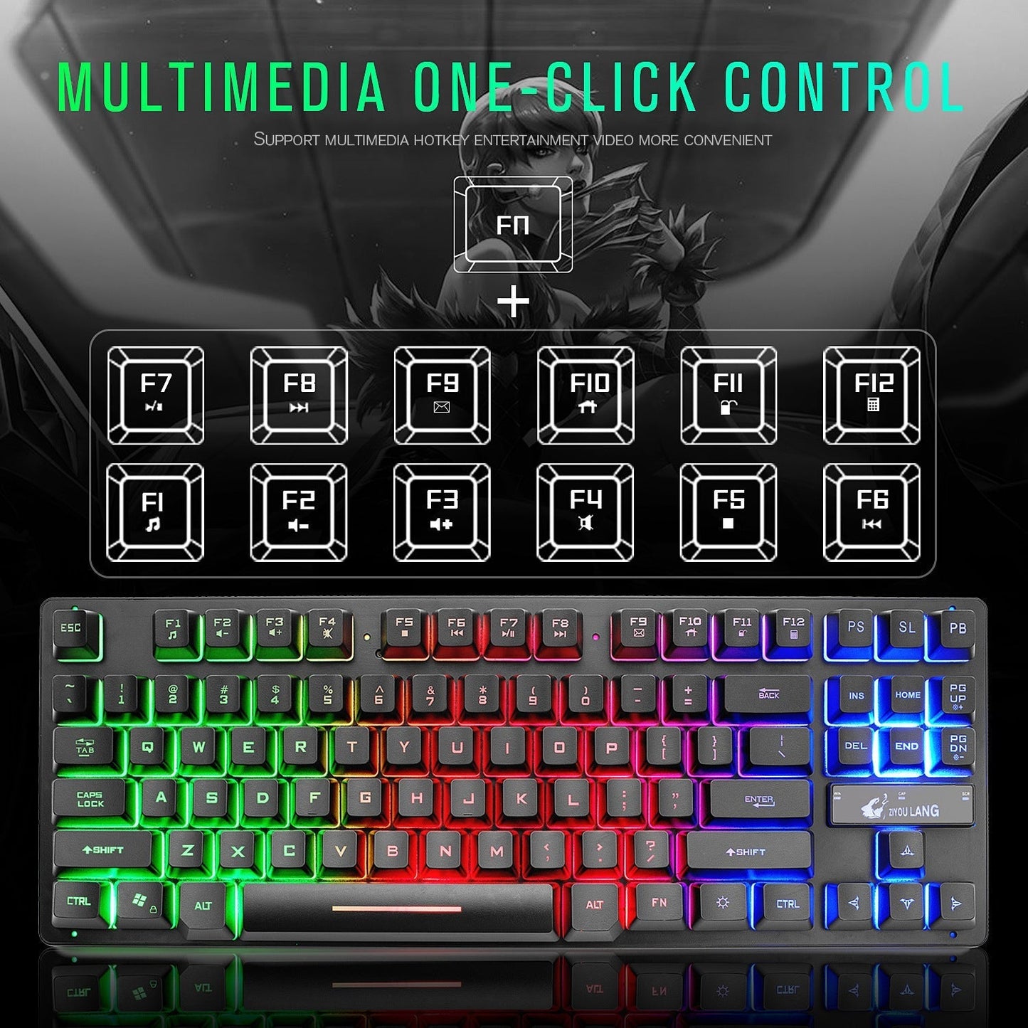 Electronic Games Mechanical Keyboard Notebook Keyboard - Premium Computer & office from Eretailer365.com - Just $27.50! Shop now at Eretailer365.com