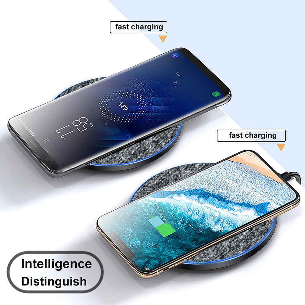 Fabric Disc Wireless Charger 20W Fast Charge - Premium Toys & Hobbies from Eretailer365.com - Just $25.08! Shop now at Eretailer365.com