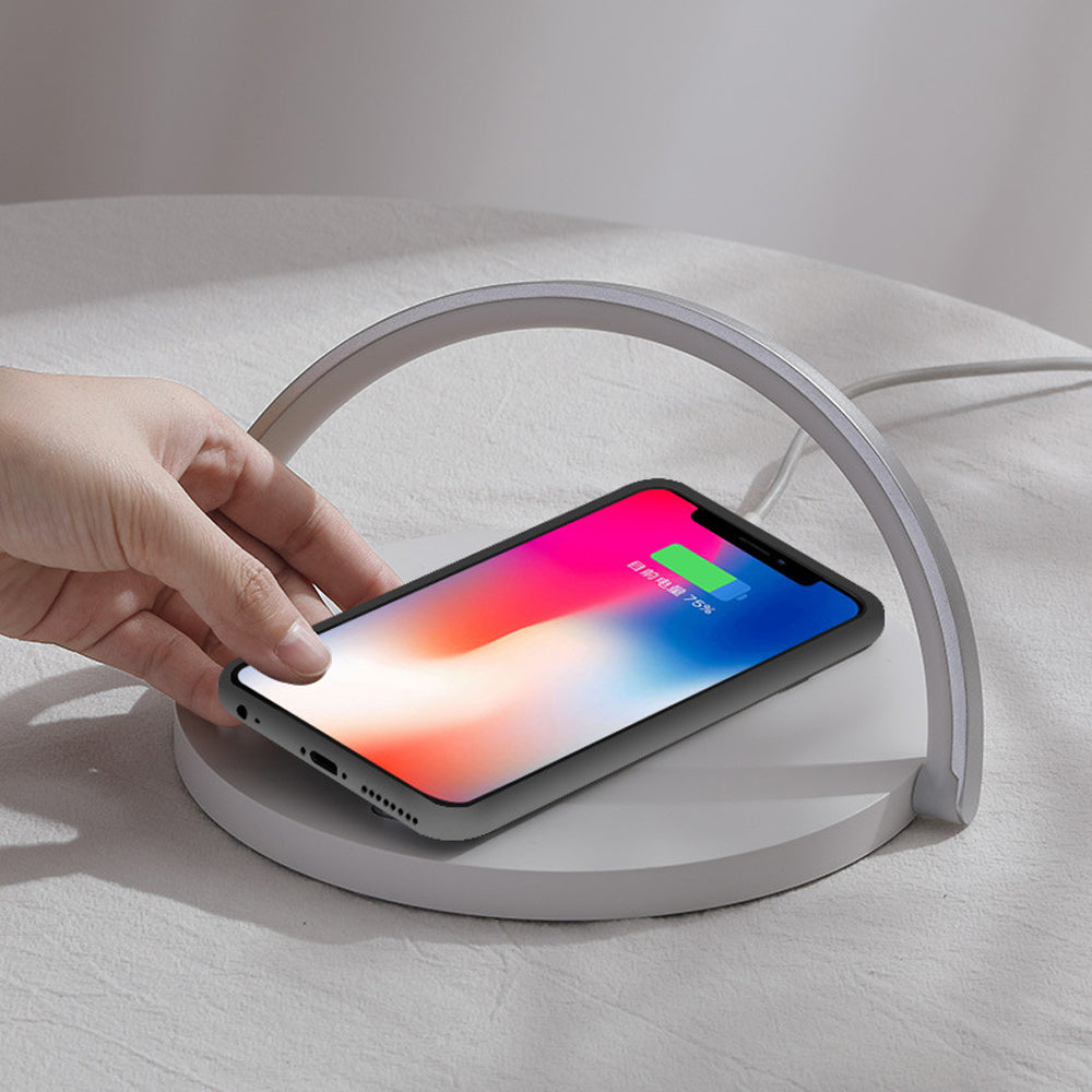 Fast Qi Wireless Charger Table Lamp - Premium Consumer Electronics from Eretailer365.com - Just $19.11! Shop now at Eretailer365.com