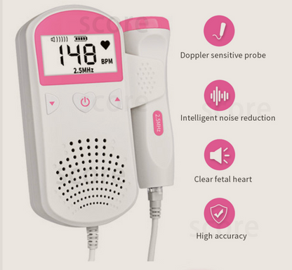 Fetal Heart Rate Monitor Home Pregnancy Baby Fetal Sound Heart Rate Detector - Premium Toys & Hobbies from Eretailer365.com - Just $4.20! Shop now at Eretailer365.com