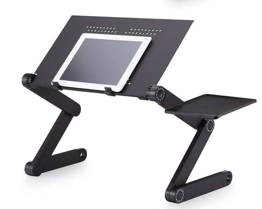 Folding Desk Retractable Adjustable Study Desk In Bed Aluminum Alloy Notebook Computer Bracket Lazy Desk - Premium Computer & office from Eretailer365.com - Just $32.00! Shop now at Eretailer365.com