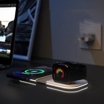 Folding Dual Magnetic Desktop Wireless Charger - Premium Toys & Hobbies from Eretailer365.com - Just $46.76! Shop now at Eretailer365.com