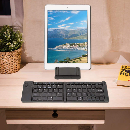 Folding Metal Bluetooth Foldable Keyboard Mini Bluetooth Wireless - Premium Consumer Electronics from Eretailer365.com - Just $35.92! Shop now at Eretailer365.com