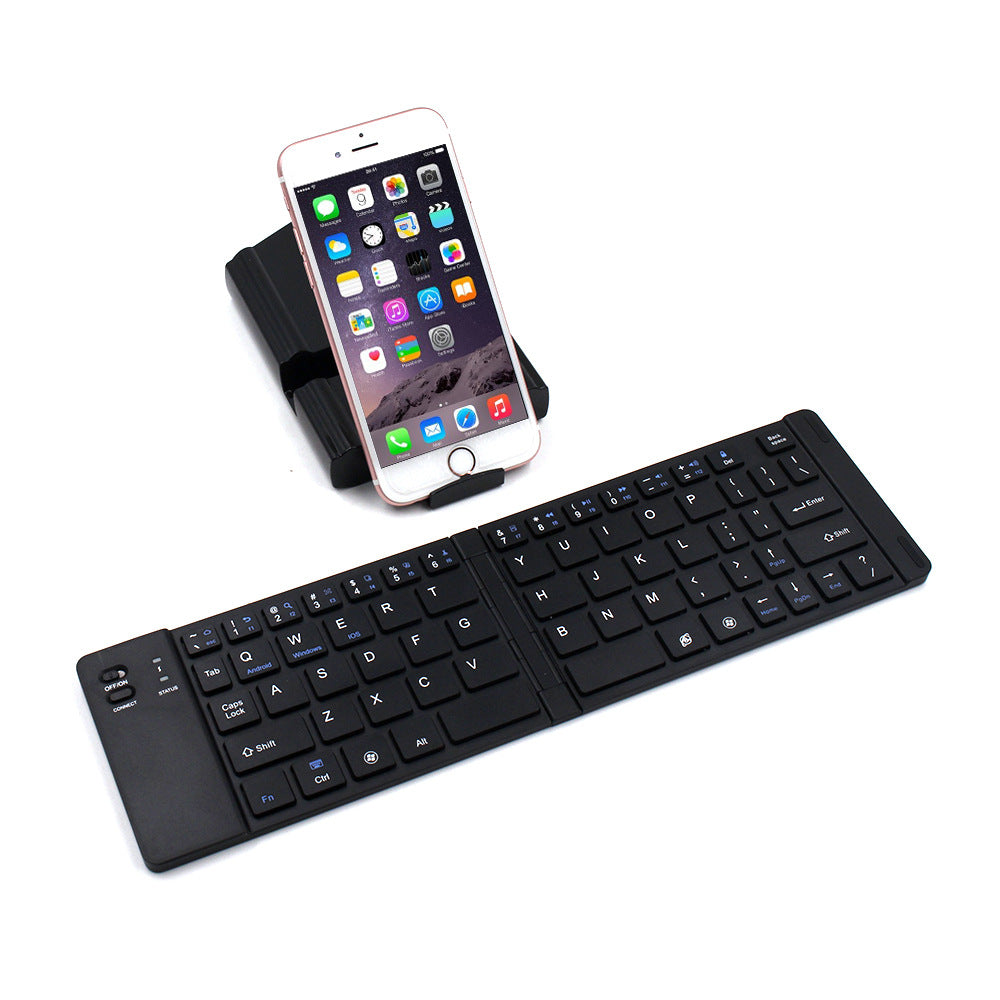 Folding Metal Bluetooth Foldable Keyboard Mini Bluetooth Wireless - Premium Consumer Electronics from Eretailer365.com - Just $35.92! Shop now at Eretailer365.com