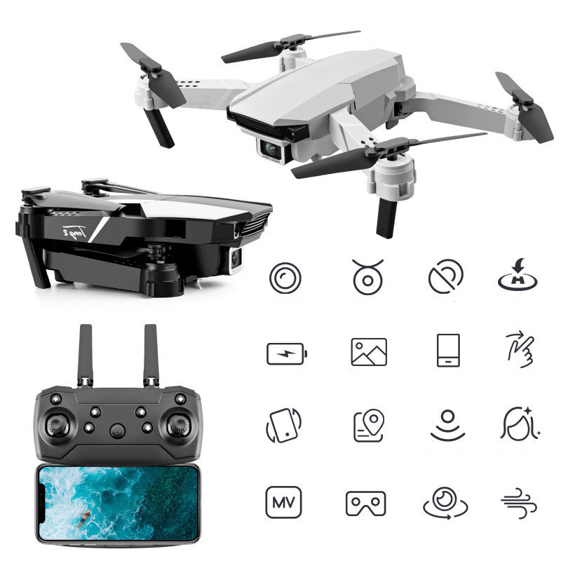 Folding Remote Control Drone  4K Dual Camera Aircraft - Premium 0 from Eretailer365.com - Just $18.88! Shop now at Eretailer365.com