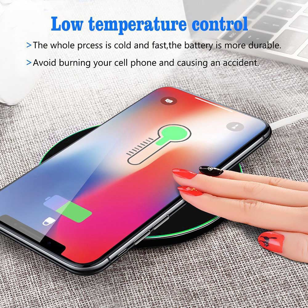 Frosted Wireless Charger 10W Mirror - Premium Toys & Hobbies from Eretailer365.com - Just $9.60! Shop now at Eretailer365.com