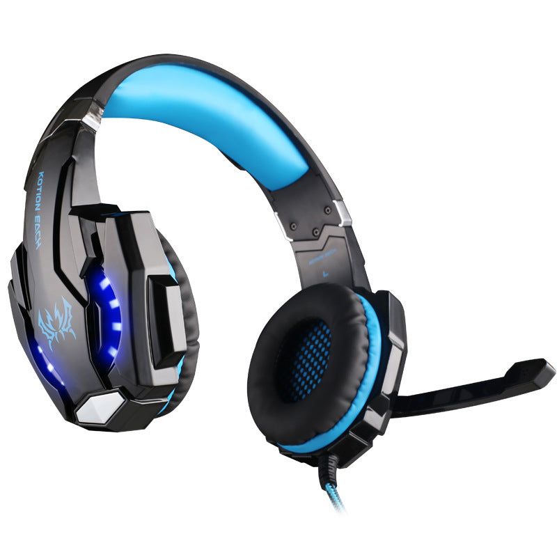 G9000 Headphones Gaming Headset with Microphone 3.5+USB Single Hole Headset for PS4 - Premium 0 from Eretailer365.com - Just $34.41! Shop now at Eretailer365.com