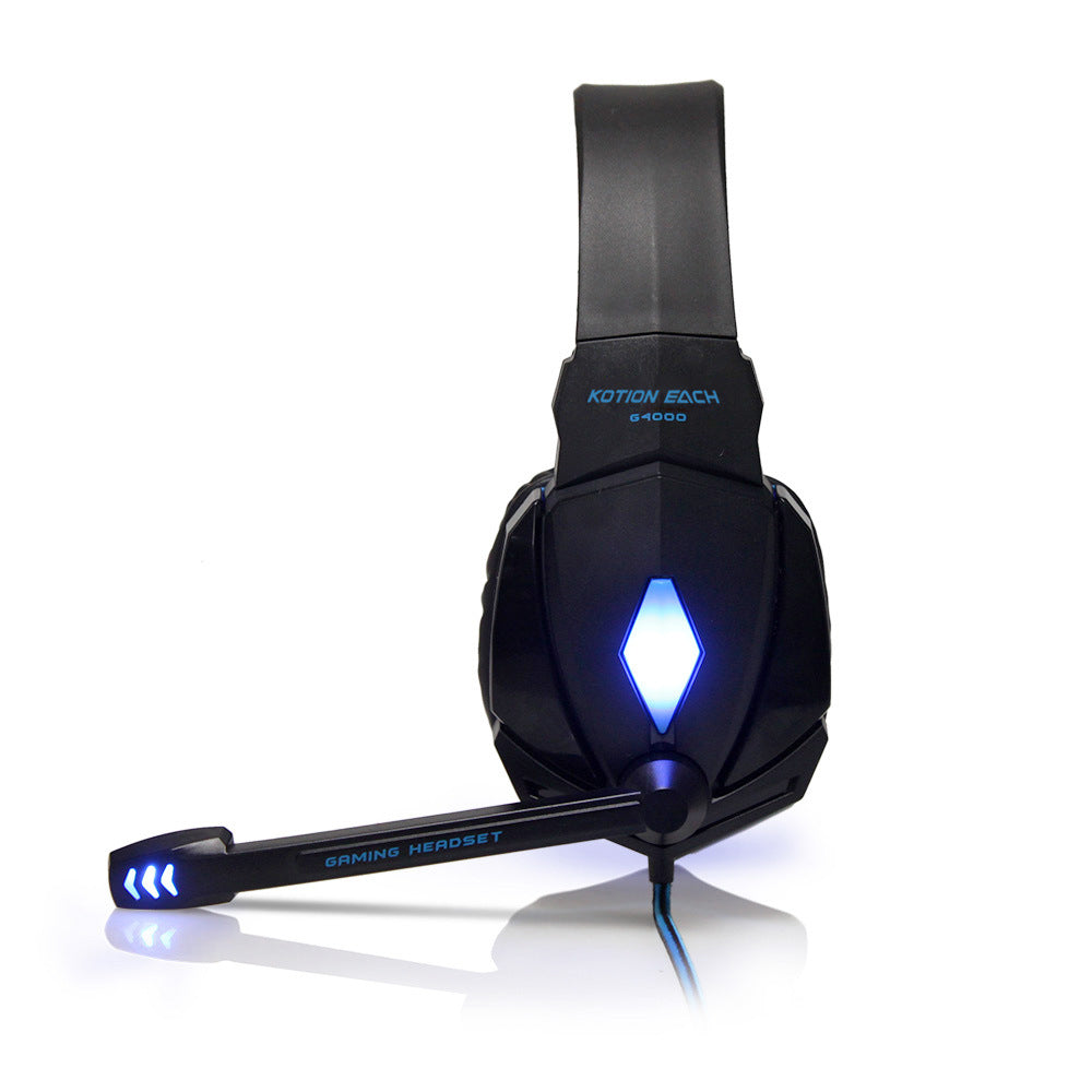 G9000 Headphones Gaming Headset with Microphone 3.5+USB Single Hole Headset for PS4 - Premium 0 from Eretailer365.com - Just $34.41! Shop now at Eretailer365.com