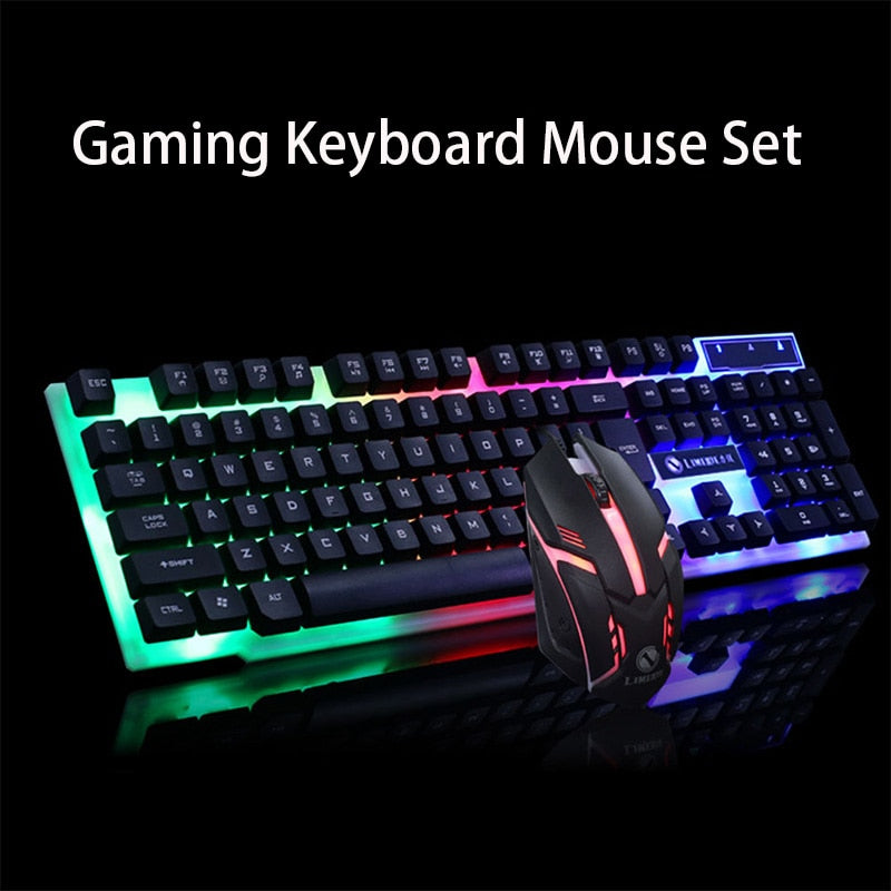 GTX300 Gaming CF LOL Gaming Keyboard Mouse Glowing Set - Premium 0 from Eretailer365.com - Just $14.58! Shop now at Eretailer365.com