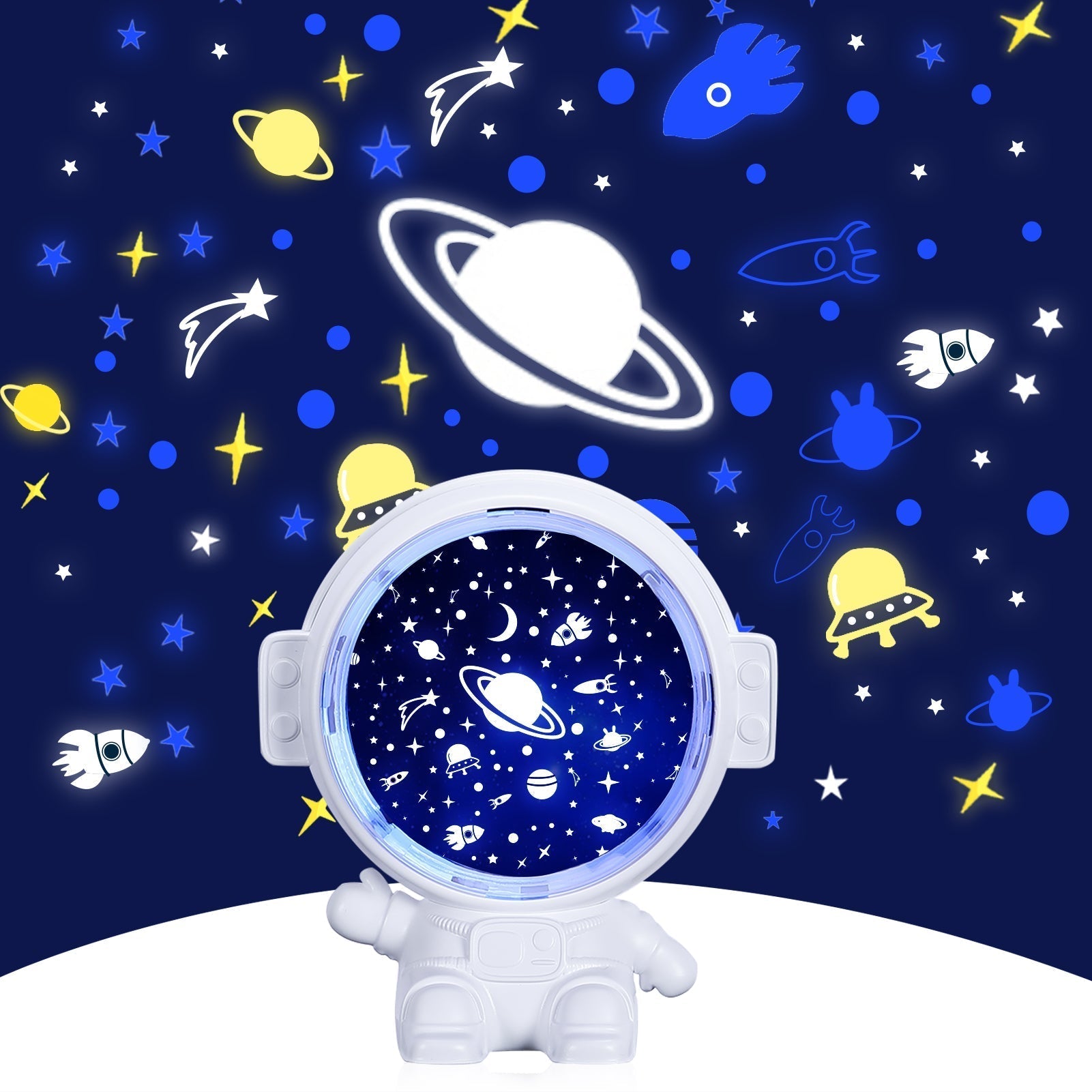 Galaxy Star Projector Starry Sky Night Light Astronaut Lamp Room Decr Gift Child Kids Baby Christmas Spaceman Projection - Premium 0 from Eretailer365.com - Just $19.35! Shop now at Eretailer365.com