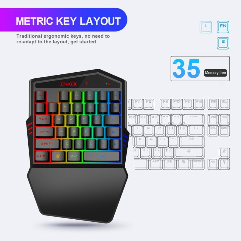 Gaming Keyboard Throne One Mouse Set - Premium 0 from Eretailer365.com - Just $46.68! Shop now at Eretailer365.com