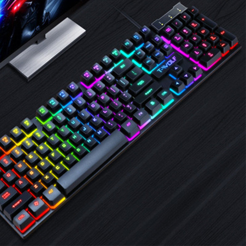 Gaming Usb Luminous Wired Keyboard Floating Manipulator - Premium Computer & office from Eretailer365.com - Just $17.65! Shop now at Eretailer365.com