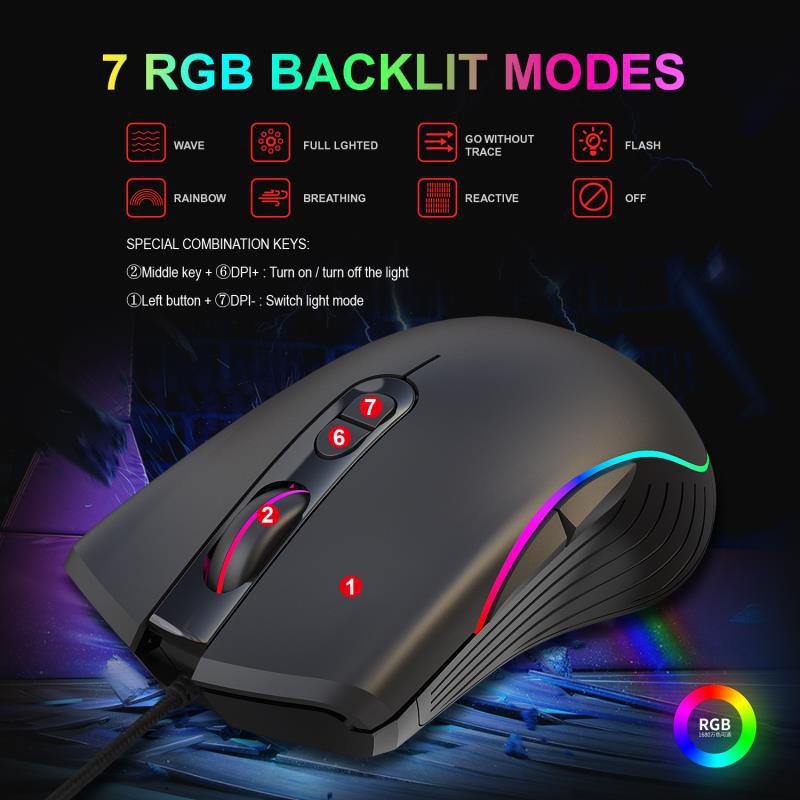 Glowing Gaming Mouse Gaming Wired Mouse - Premium 0 from Eretailer365.com - Just $21.40! Shop now at Eretailer365.com