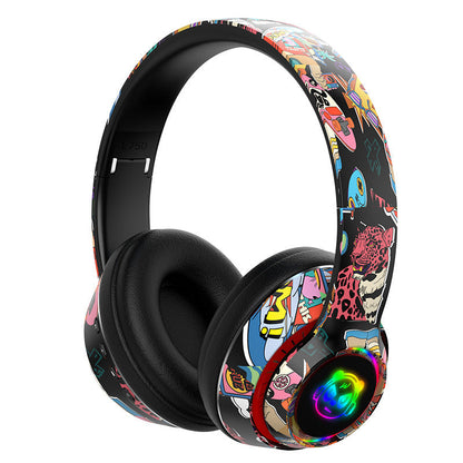 Graffiti Wireless Bluetooth Headset Mobile Phone Wireless Sports Gaming Headset - Premium Consumer Electronics from Eretailer365.com - Just $32.26! Shop now at Eretailer365.com