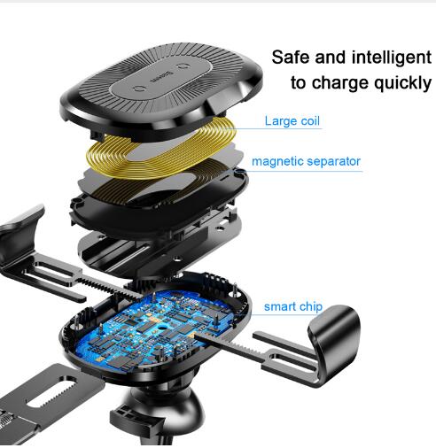 Gravity Bracket Wireless Charging Car Two-in-one Wireless Charging Bracket Charger - Premium 0 from Eretailer365.com - Just $62.27! Shop now at Eretailer365.com