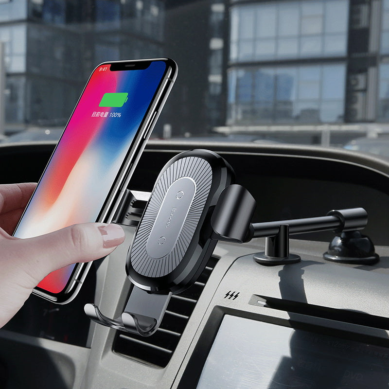 Gravity Bracket Wireless Charging Car Two-in-one Wireless Charging Bracket Charger - Premium 0 from Eretailer365.com - Just $62.27! Shop now at Eretailer365.com