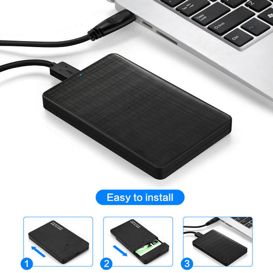 Grid Pattern Business Style USB3.0 Mobile Hard Disk Box - Premium Computer & office from Eretailer365.com - Just $16.84! Shop now at Eretailer365.com
