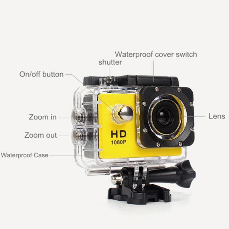 HD High-definition 1080P Action Sports Waterproof  DV Camera Eretailer365.com