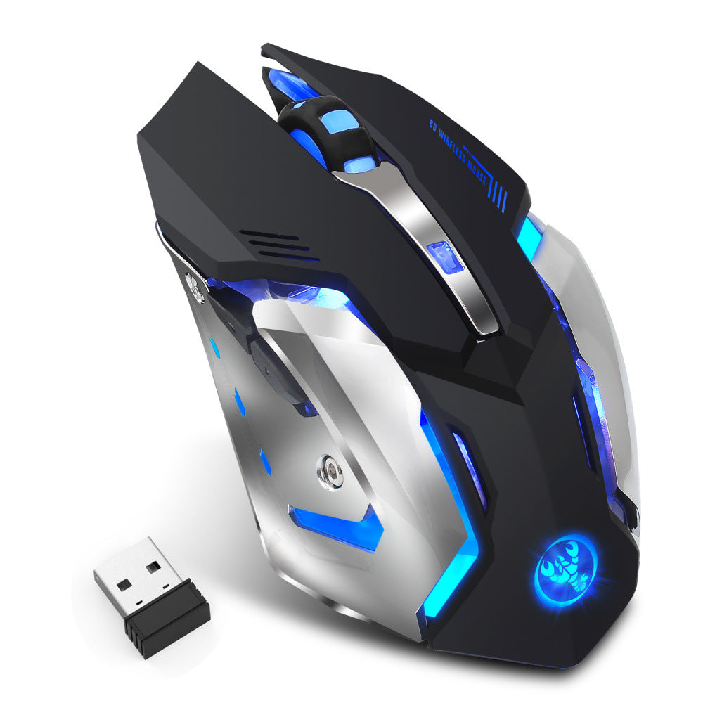 HXSJ new wireless mouse 2.4GPI gaming mouse glowing mouse - Premium Computer & office from Eretailer365.com - Just $22.68! Shop now at Eretailer365.com