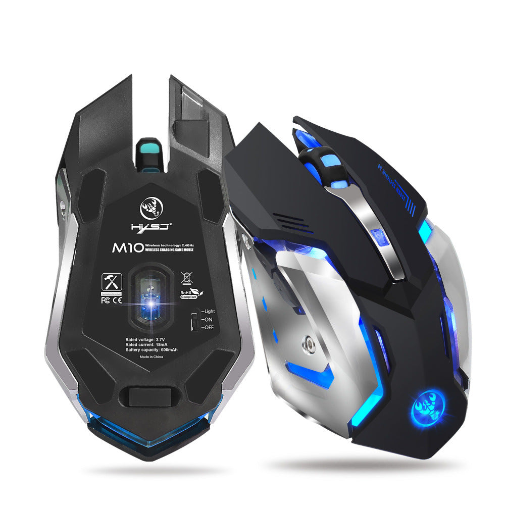 HXSJ new wireless mouse 2.4GPI gaming mouse glowing mouse - Premium Computer & office from Eretailer365.com - Just $22.68! Shop now at Eretailer365.com