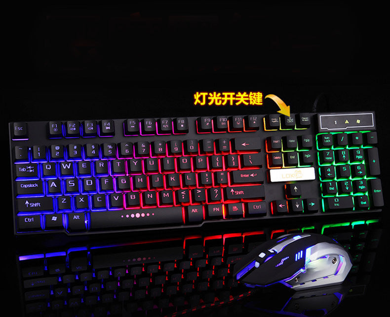 Industry gaming keyboard glowing usb cable gaming keyboard - Premium 0 from Eretailer365.com - Just $13.87! Shop now at Eretailer365.com