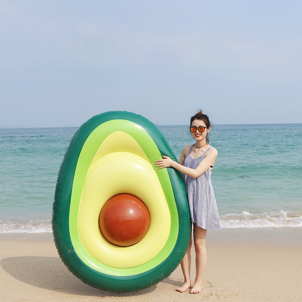 Inflatable Giant Avocado Pool Float Pool Swimming Float Swimming Ring Pool Circle Party  Buoy Toy - Premium Toys & Hobbies from Eretailer365.com - Just $31.12! Shop now at Eretailer365.com