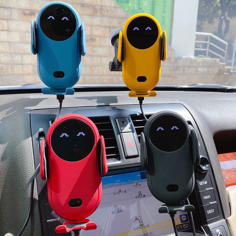 Infrared Induction Car Wireless Charger Car Phone Holder - Premium Phones & Accessories from Eretailer365.com - Just $28.88! Shop now at Eretailer365.com