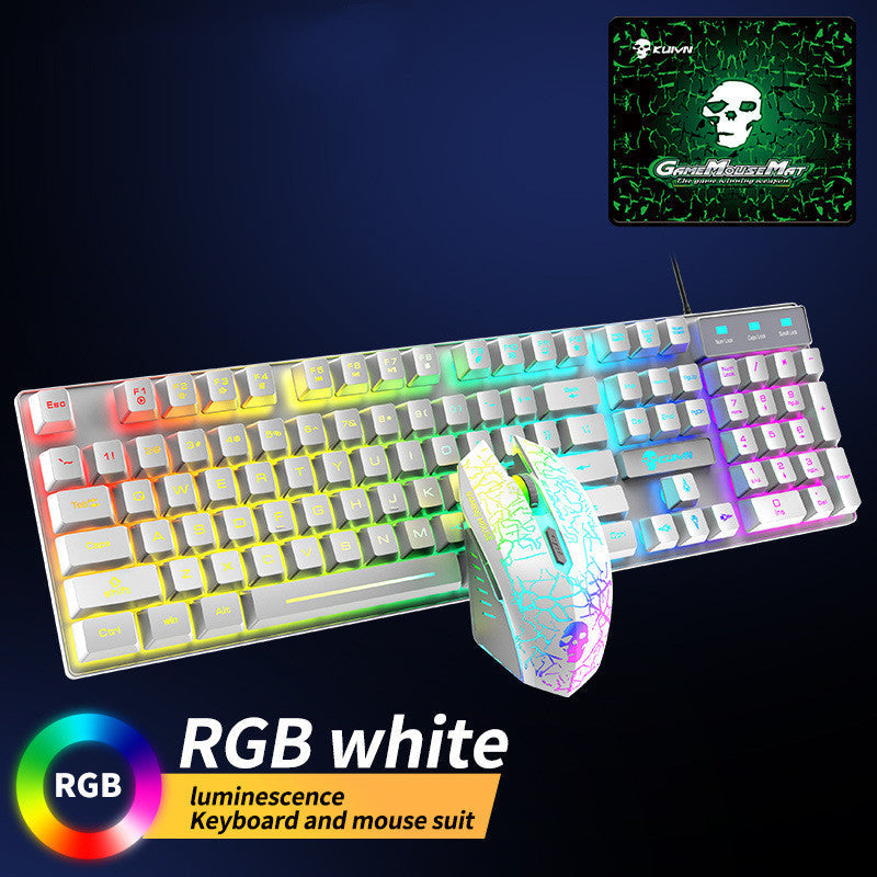 Kuiying T6RGB Luminous Keyboard And Mouse Set - Premium Computer & office from Eretailer365.com - Just $40.00! Shop now at Eretailer365.com